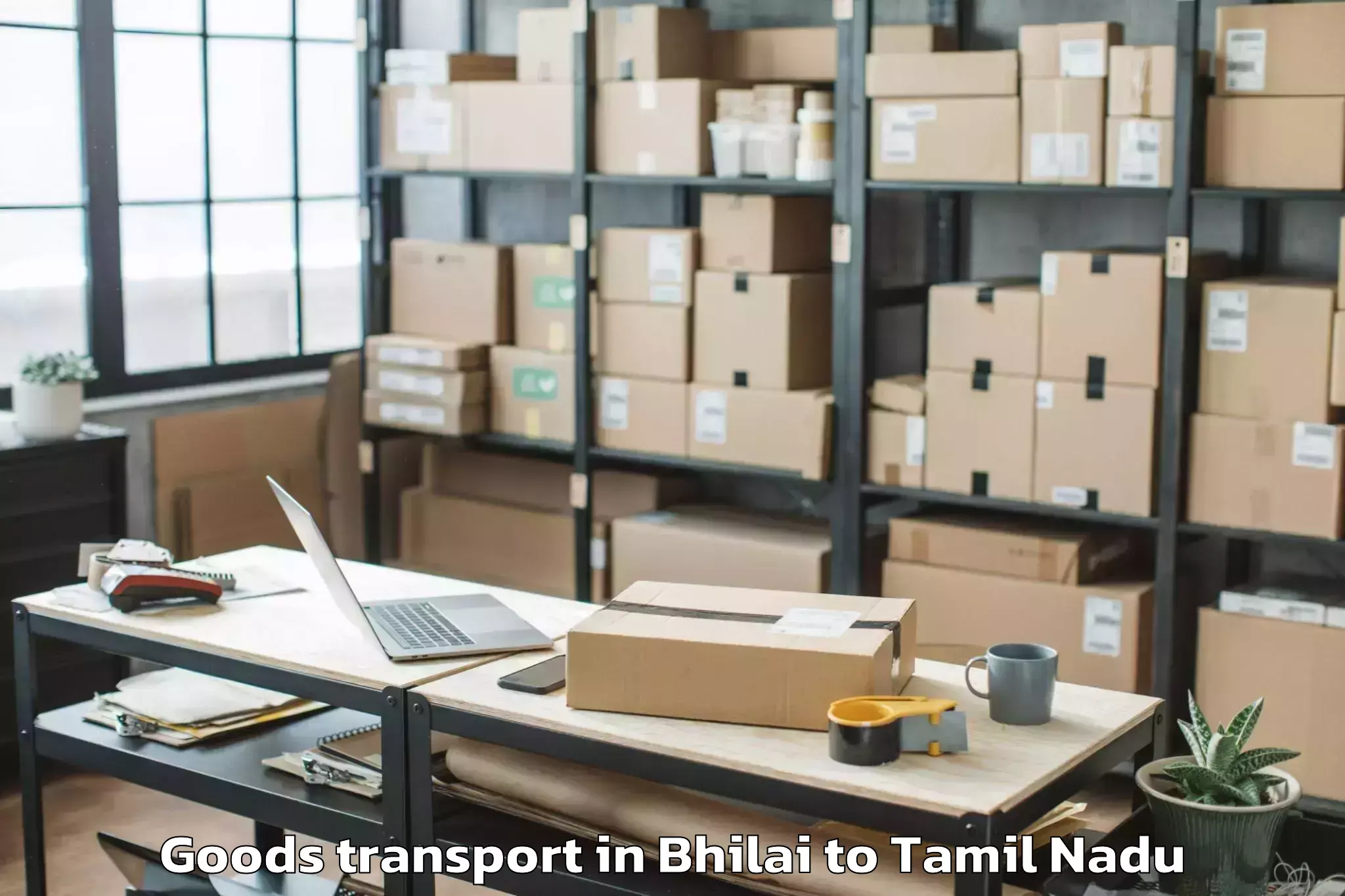 Professional Bhilai to Elayirampannai Goods Transport